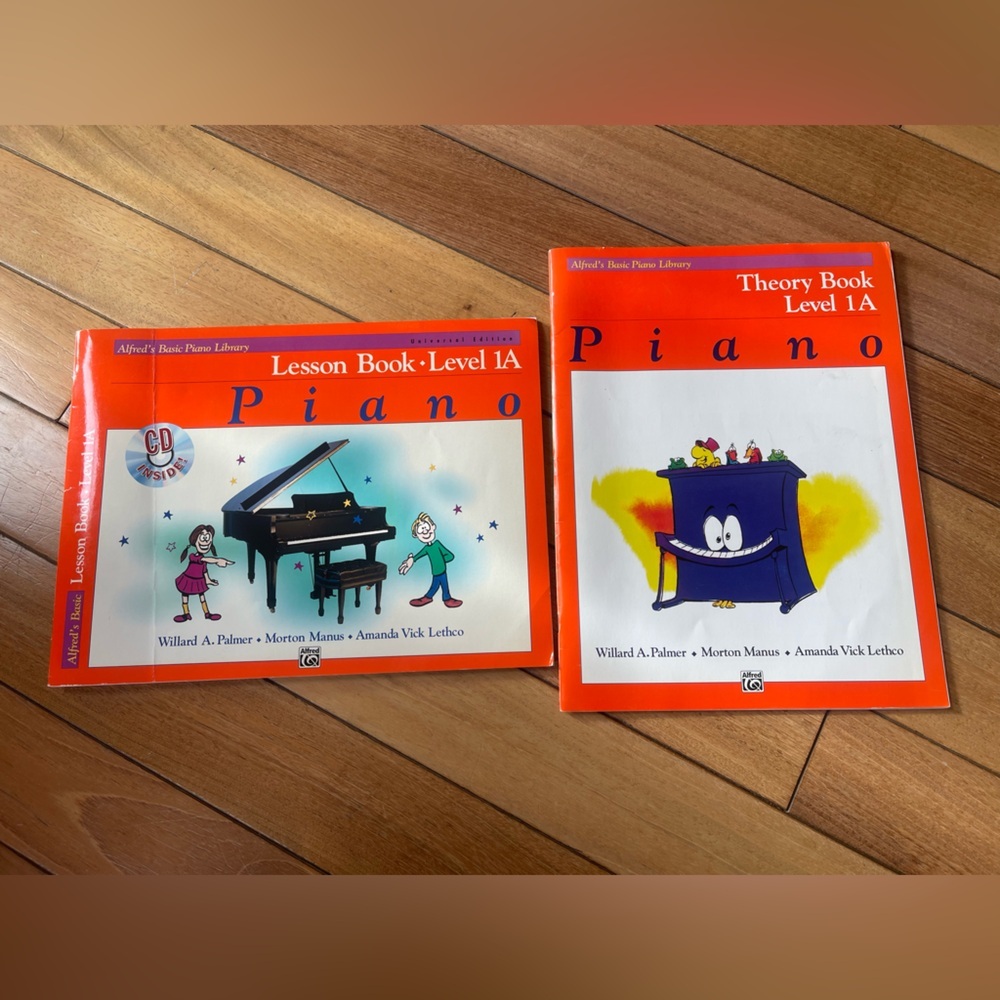 Alfred’s Basic Piano Library Level 1A Lesson & Theory Books + CD Beginner Set